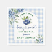 Serviette En Papier Blue Berry Baby shower Berry Sweet Papier Napkin (Devant)