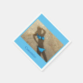 Serviette En Papier Blue Bikini Beach Sand Thunder_Cove (Coin)