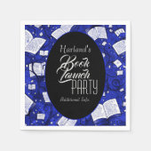 Serviette En Papier Blue Book Launch Party (Devant)