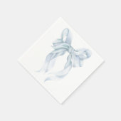 Serviette En Papier Blue Bow Napkin (Coin)