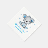 Serviette En Papier Blue Boy Elephant Baby shower serviettes Anniversa (Coin)