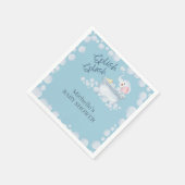 Serviette En Papier Blue Bubble Bath Animal Baby Shower (Coin)