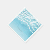 Serviette En Papier Blue Celestial String éclaire Rustique Mariage Par (Coin)