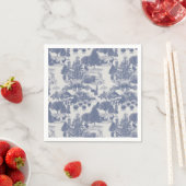 Serviette En Papier Blue Christmas Winter Wonderland (En situation)
