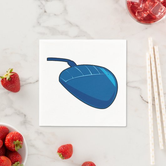Serviette En Papier Blue Computer Mouse technologie papier Naples (En situation)
