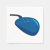 Serviette En Papier Blue Computer Mouse technologie papier Naples (Devant)