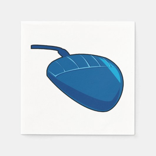 Serviette En Papier Blue Computer Mouse technologie papier Naples (Devant)
