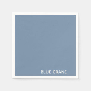 Serviette En Papier Blue Crane bleu color