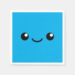 Serviette En Papier Blue Cutie