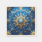 Serviette En Papier Blue Decorative Holiday Napkin (Devant)