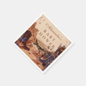 Serviette En Papier Blue Desert Western Baby Shower (Coin)