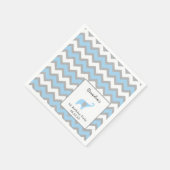 Serviette En Papier Blue Elephant premier anniversaire déco (Coin)