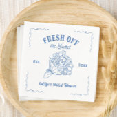 Serviette En Papier Blue Fresh Off The Market Baby Shower