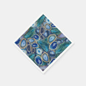 Serviette En Papier Blue Geodes (Coin)