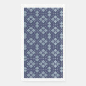 Serviette En Papier Blue Geometric shapes Pattern  (Devant)
