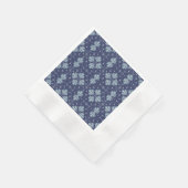 Serviette En Papier Blue Geometric shapes Pattern (Coin)