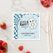 Serviette En Papier Blue Ghost Little Boo est presque dû Baby shower (En situation)