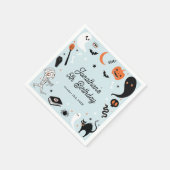 Serviette En Papier Blue Halloween Boy Birthday Party (Coin)