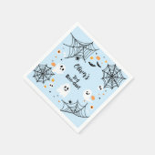 Serviette En Papier Blue Halloween Cute Ghost Boo-Day Party (Coin)
