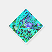 Serviette En Papier Blue Heart Moons & Wonder Blue Rose Réception (Coin)