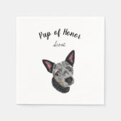 Serviette En Papier Blue Heeler Cocktail Napkins (Devant)