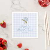 Serviette En Papier Blue Hydrangea Bridal Shower (En situation)