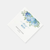 Serviette En Papier Blue Hydrangea C'est un Baby shower garçon (Coin)