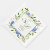 Serviette En Papier Blue Hydrangea Demain Nous Faisons (Coin)