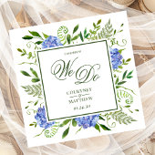 Serviette En Papier Blue Hydrangea Demain Nous Faisons