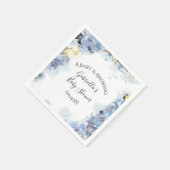 Serviette En Papier Blue Hydrangea Flowers Baby brasse douche (Coin)