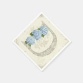 Serviette En Papier Blue Hydrangea, par Natasha Us (Coin)