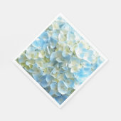 Serviette En Papier Blue Hydrangea Petals Floral (Coin)