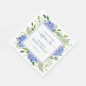 Serviette En Papier Blue Hydrangea Something Blue Before I Do (Coin)