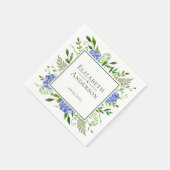 Serviette En Papier Blue Hydrangeas (Coin)