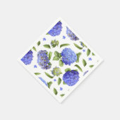 Serviette En Papier Blue Hydrangeas (Coin)