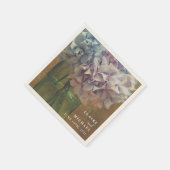 Serviette En Papier Blue Hydrangeas Mason Jar Mariage (Coin)