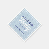 Serviette En Papier Blue Jean Baby Boy Baby Shower (Coin)