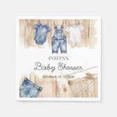 Serviette En Papier Blue Jean Denim (Devant)