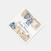 Serviette En Papier Blue Jean Denim (Coin)
