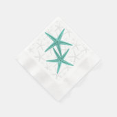 Serviette En Papier Blue Lagoon Starfish Couple Papier serviettes (Coin)