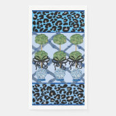 Serviette En Papier Blue Leopard Chinoiserie Ginger Jar papier invité (Devant)