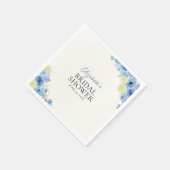 Serviette En Papier Blue Mediterranean Lemon Bridal shower (Coin)