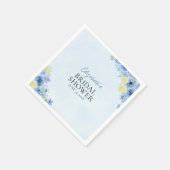 Serviette En Papier Blue Mediterranean Lemon Bridal shower (Coin)