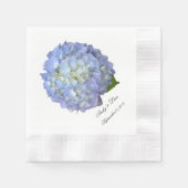 Serviette En Papier Blue Moon Hydrangea Mariage personnalisé (Devant)
