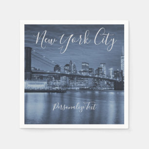Serviette En Papier Blue New York