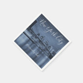 Serviette En Papier Blue New York (Coin)
