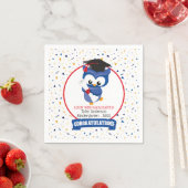 Serviette En Papier Blue Owl Kindergarten Graduation (En situation)