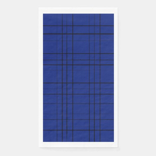 Serviette En Papier Blue plaid (Devant)