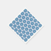 Serviette En Papier Blue Retro (Coin)