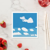 Serviette En Papier Blue Sky Cloud fête d'anniversaire (En situation)